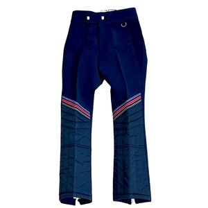 Obermeyer Ski Pants boys unisex blue winter sledding wool blend kids size 10